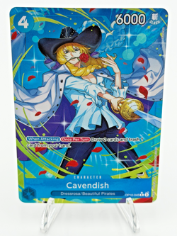 Cavendish English (BLUE) ALT ART OP10-045 card One Piece CCG NM B - Image 1