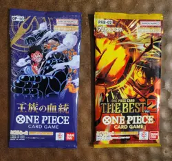 One Piece Lot of 2 Booster Packs Japanese - Image 1