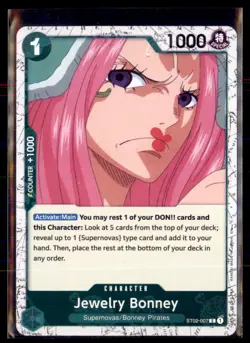 One Piece Jewelry Bonney ST02-007 The Best- Vol. 2 Pirate Foil 5 card lot - Image 1