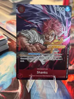 Shanks P-083 Championship Tournament Promo CS One Piece Card English - Image 1