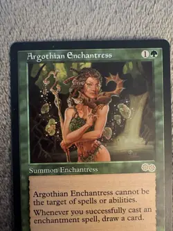 MTG Argothian Enchantress Urza's Saga Regular Card Near Mint Condition - Image 1