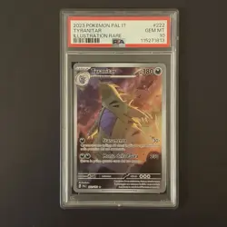 Pokemon Card PSA 10 Tyranitar Illustration Rare Paldea Evolved 222/193 IT - Image 1