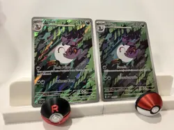 Pokemon - Arbok - 176/162 (Eng) & Arbok 079/071 AR (Thai) - 2 card lot - NM/M - Image 2