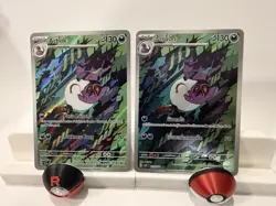 Pokemon - Arbok - 176/162 (Eng) & Arbok 079/071 AR (Thai) - 2 card lot - NM/M - Image 3