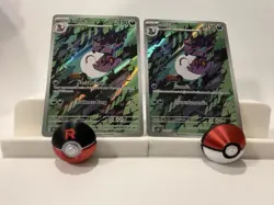 Pokemon - Arbok - 176/162 (Eng) & Arbok 079/071 AR (Thai) - 2 card lot - NM/M - Image 4