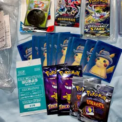 Pokemon bundle bulk 🔥 unopened packs, sleeves, graded cards, binder, keychain - Image 5