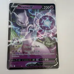 Pokemon Mewtwo V 030/078 Ultra Rare Holo Pokemon GO English TCG Card - Image 1