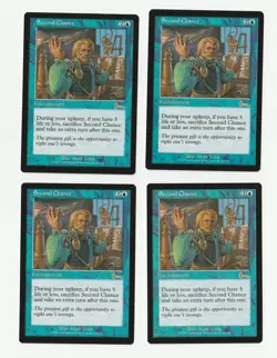 4x Second Chance (NM) #41 Playset Urza's Legacy Reserved List Magic card MTG - Image 1
