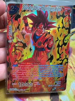 2022 Dragon Ball Super Card TCG BT17-138 SPR SSG Son Goku Magnificent Might - Image 1