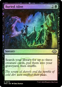 Buried Alive MTG NM Modern Horizons 3 FOIL - Image 1