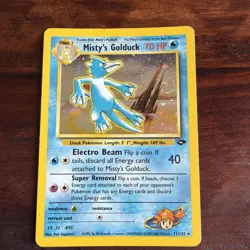 Rare Pokemon TCG Misty's Golduck Gym Challenge 12/132 Holo - Image 1