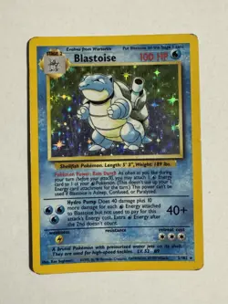 Blastoise Holo 2/102 1999 Pokemon Base Set WOTC Original Played Cond - Image 1