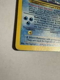 Blastoise Holo 2/102 1999 Pokemon Base Set WOTC Original Played Cond - Image 4