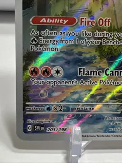 Pokemon TCG Scarlet & Violet Base Armarouge 203/198 Illustration Rare One Owner - Image 4