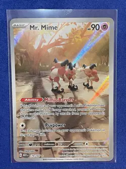 Pokemon TCG Mr. Mime 179/165 Sv: Scarlet & Violet 151 Holo - Image 1