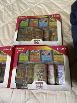 Pokemon TCG Scarlet & Violet 151 Mini Tins 5-Pack Set of 4 - Image 1