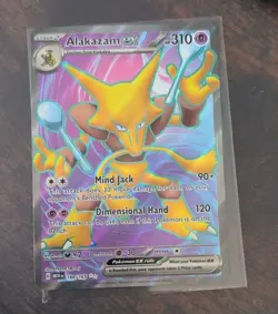 Pokemon Card Alakazam ex 188/165 Ultra Rare Scarlet & Violet 151 Near Mint - Image 1