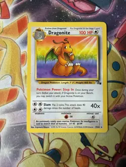 Pokemon TCG: Dragonite 19/62 Fossil-Reg-Unlimited-WOTC-Rare - Image 1