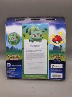 NEW Pokemon TCG: Pokemon GO Bulbasaur Pin Collection Box SEALED Promo Card - Image 3