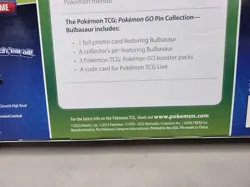 NEW Pokemon TCG: Pokemon GO Bulbasaur Pin Collection Box SEALED Promo Card - Image 4