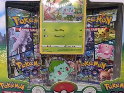 NEW Pokemon TCG: Pokemon GO Bulbasaur Pin Collection Box SEALED Promo Card - Image 5