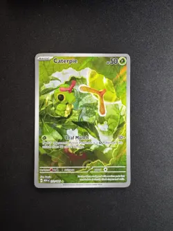 Pokemon TCG Caterpie 172/165 Scarlet & Violet 151 Illustration Rare NM - Image 1