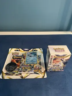 Pokemon Brilliant Stars Build & Battle Box + Glaceon 3-Pack Blister- Sealed - Image 1