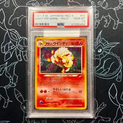 PSA 10 - Pokemon Neo 4 Light Arcanine Japanese HOLO - Image 1