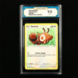 TQG 9.5 MINT+ 2020 Pokemon ENG Sentret 135/189 C - Image 1