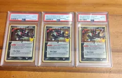 2021 Pokemon SWSH Greninja Gold Star Celebrations PSA Graded 8 Lot of (3) - Image 3