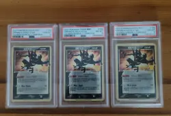 2021 Pokemon SWSH Greninja Gold Star Celebrations PSA Graded 8 Lot of (3) - Image 4
