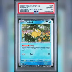 Psyduck 007 Black Star Promo PSA 10 Pokemon Low Pop 2025 Black Star Promo - Image 1
