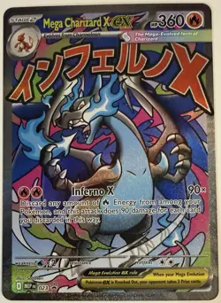 Charizard X ex Pokemon (2025) Mega Evolution Promo 023 Near Mint - Image 1