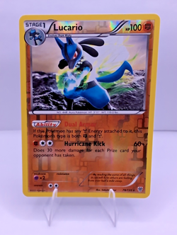 2013 - Pokemon Plasma Storm Reverse Holo - Lucario 78/135 Rare - Image 1