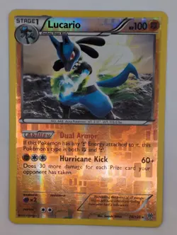 2013 - Pokemon Plasma Storm Reverse Holo - Lucario 78/135 Rare - Image 2