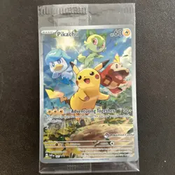 Pokemon Pikachu SVP 027 Pokemon Center Paldea Evolved Stamped Sealed Promo - Image 1