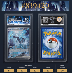 Pokemon TCG Kyurem EX 165/086 SIR Scarlet Violet Black Bolt Ace 10 Gem Mint - Image 1