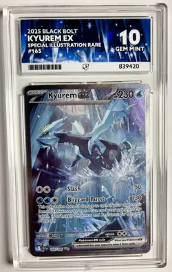 Pokemon TCG Kyurem EX 165/086 SIR Scarlet Violet Black Bolt Ace 10 Gem Mint - Image 2