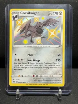 Corviknight SV089/SV122 Shiny Vault Holo Pokemon 2021 Shining Fates - LP - Image 1