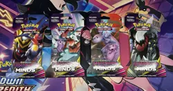 Pokemon Sun & Moon Unified Minds Sealed Sleeved Booster Packs Complete Art Set - Image 1