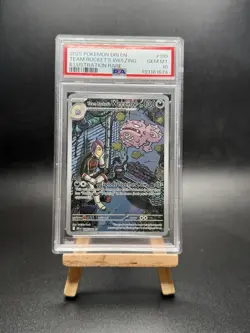 Pokemon Team Rockets Weezing Illustration Rare Destined Rivals 199/182 PSA 10 - Image 1