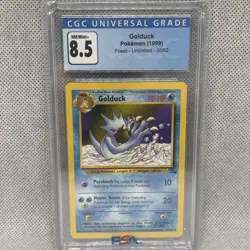 Golduck 35/62 Fossil Set 1999 Vintage Pokemon TCG CGC 8.5 NM/Mint - Image 1