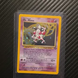 VINTAGE!! Pokemon TCG Mr. Mime Jungle Holo Rare Unlimited 6/64 1999 Wizards - Image 1