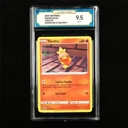TQG 9.5 MINT+ 2020 Pokemon ENG Torchic 022/189 C - Image 1