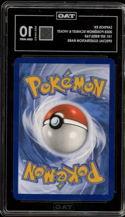 Pokemon Zapdos ex 151 MEW EN Special Illustration Rare #202 TAG 10 Gem Mint - Image 2