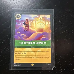 The Return of Hercules Archazia's Island 118/204 Legendary Disney Lorcana Mint - Image 1
