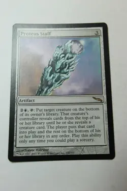 MTG Proteus Staff x1- -Mirrodin-Lightly Played - Image 1