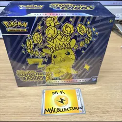 SLIGHTLY DAMAGED Pokemon TCG Surging Sparks Elite Trainer Box FACTORY SEALED NEW - Image 1