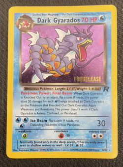 2000 POKEMON DARK GYARADOS #8 PRERELEASE TEAM ROCKET HOLO - Image 1