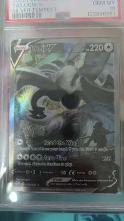 Pokemon Lugia V Silver Tempest Full Alt Art #186 PSA 10 Gem Mint - Image 1